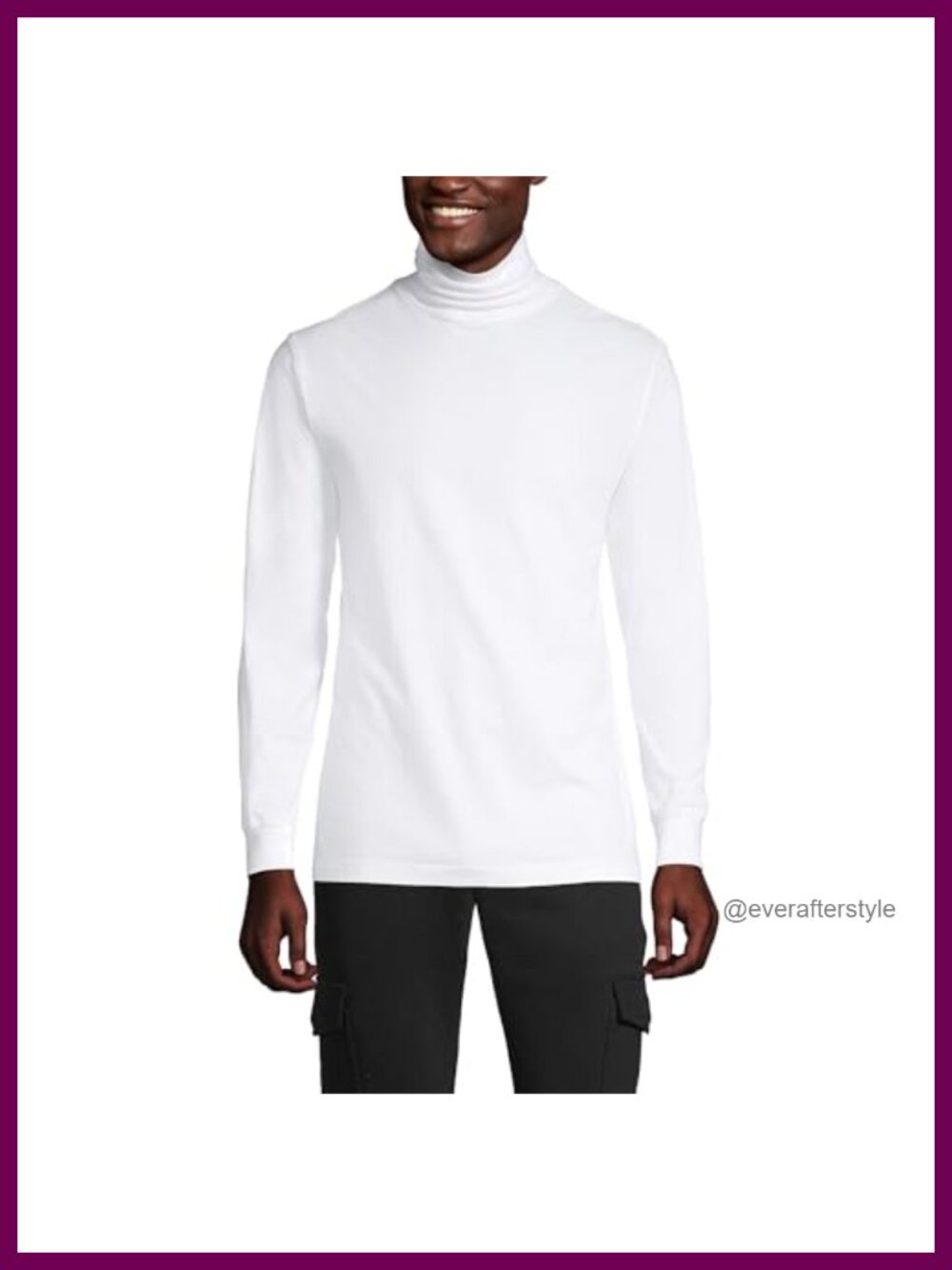 Super-T Cotton Turtleneck Mock Neck Long Sleeve Winter Pullover